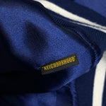 NEIGHBORHOOD | "FUCK EM" Satin Baseball Jacket (Blue) | L