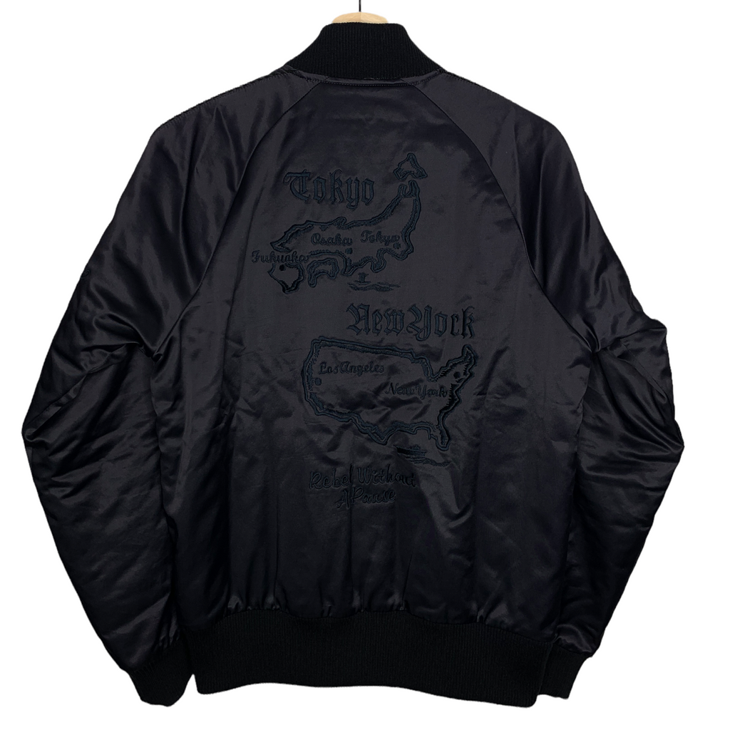 SUPREME x NEIGHBORHOOD | Satin Baseball Jacket (Black) | S SUPREME x NEIGHBORHOOD | Satin Baseball Jacket (Black) | S