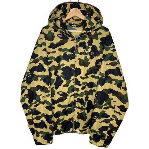 BAPE | 1st Camo One Point Full-Zip Windbreaker (Yellow) | XL