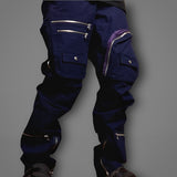 FACETASM | Multi Pocket Cargo Pants [SAMPLE] (Navy/Purple) | 4 (32)