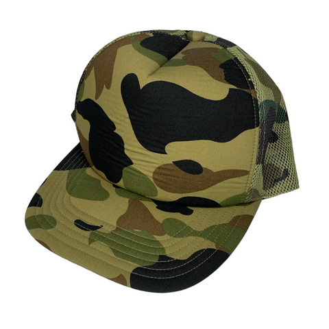 BAPE | Classics 1st Camo Trucker Hat (Green) | OS